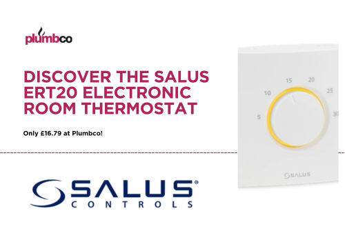 Upgrade Your Home's Comfort with the Salus ERT20 Electronic Room Thermostat - Only £16.79 at Plumbco!